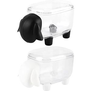 Qixuer - Opbergdoos - Transparant - Schapenvorm - 2 Stukken Wattenstaafje Opbergdoos