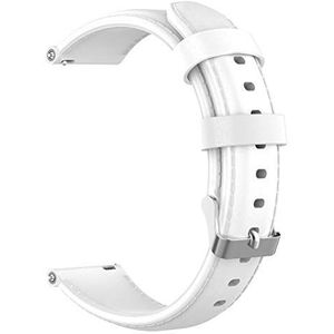 horlogebandje Leren horloge unisex horloge vervangend band verstelbaar horloge Compatibel for Gen 4 witte 22 mm horlogeaccessoires (Color : White_12*2.2cm)