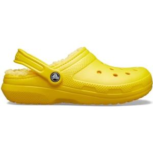 Crocs Classic Lined Clog, Klompen uniseks-volwassen, Lemon/Lemon, 45/46 EU