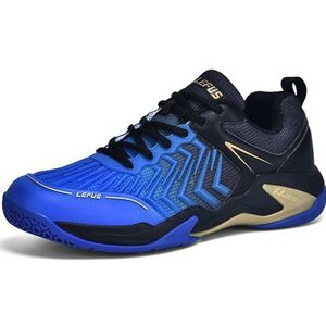 Hiuzylqx Badmintonschoenen voor dames voor buiten, binnen, modieuze tennissneakers, antislip, training racketbal, squash, volleybal,A,36 EU