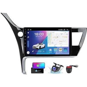 Android 13 QLED Autoradio voor Toyota Corolla 11 Auris 2017-2018 - Ingebouwde DSP/Carplay/Android Auto - Camera + DVR - 9 inch 2 Din - Stuurbediening - FM AM RDS DAB Radio - BT 5.0(NF-3)