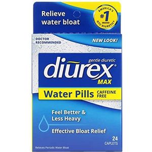 Diurex Max Water Caplets Cafeïnevrij - 24 Caplets, Pack van 3