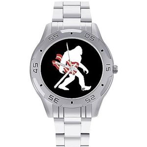 Bigfoot Draagsporthorloge voor heren, spek, modieus sporthorloge, zakelijke horloges met roestvrijstalen armband, Stijl, regular