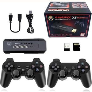 Retro Games Console - X2 Plus Game Stick - 128G - 40000+ Games - Dubbele Draadloze Controller