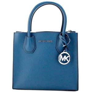 Michael Kors MERCER MEDIUM MESSENGER CROSSBODY SATCHEL TAS ZWART HANDTEKENING (Teal), Blauwgroen