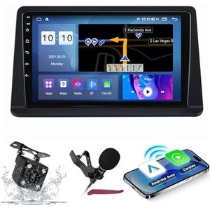 Android 14 Auto Stereo Navi voor M-itsubishi Pajero (2002-2014) 9 ""QLED-scherm Autoradio met draadloze carplay Android Auto GPS-navigatie met Bluetooth 5.0 HIFI FM 5G-WiFi SWC MIC,M200s
