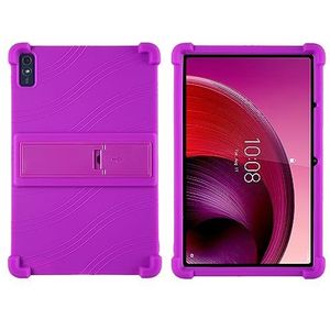 Tablethoes geschikt for Lenovo Tab M10 5G 10,6 inch TB-360ZU TB-360XU zachte siliconen standaard shell cover case(Purple)