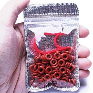 Sunzit O-ring Geluidsdempers, 108 Stks Rode Keycaps Rubber O-Ring Schakelaar Geluidsdempers fFor Cherry MX Toetsenbord Dempers Key cap O Ring Vervangen Deel