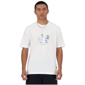 New Balance Essentials Chicken MT41591 T-shirt met korte mouwen voor heren, wit