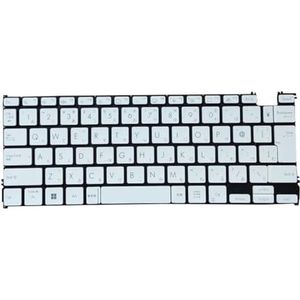 Laptoptoetsenbord voor ASUS 9Z.NL3BQ.30J Wit Japans JP met achtergrondverlichting