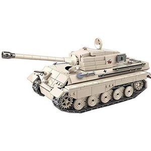 HYZH Techniek bouwstenen, pantserbouwset, 925 klembouwstenen WW2 King Tiger pantser-modelbouwset, compatibel met Lego Technic