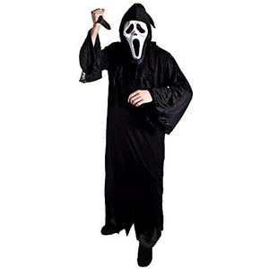 Seriemoordenaar voor volwassenen - XXLarge - Screamer Halloween verkleedkostuum met gewaad/masker en big mes