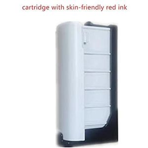 Handheld Inkjet -printer Handheld Printer Mini Draagbare Inkjet Tattoo-printer met inktcartridge WiFi-verbinding for aangepast DIY Niet gemakkelijk te vervagen(Only Red ink)