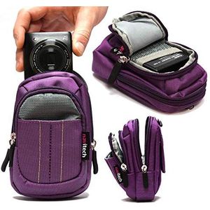 Navitech Paars Camera Tas Compatibel met d Sony DSC-HX99 Compact Digital 18.2 MP Camera