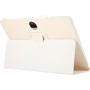 Geschikt for Huawei Honor Pad 9 12.1 inch 2024 Flip Stand PU Lederen Tablet Case Shockproof Cover HEY2-W09 HEY2-W19 Shell (Color : White)