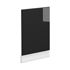 Vicco Frontpaneel, Fame-Line, zwart eiken hoogglans/wit, 45 cm, AP marmer