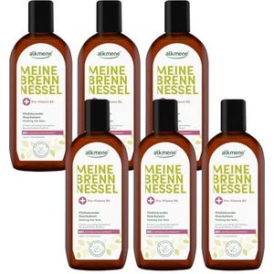 alkmene 6 x brandnetel haarwater met provitamine B5 250 ml - brandnetel haarbalsem voor gevoelige hoofdhuid - haartonicum