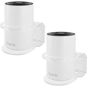 BECEMURU Muurbevestiging Standhouder Stabiliteit Acryl Muurbevestiging Beschermende Router Guard voor TP-Link Wifi Deco X20/X25/X50/X55/XE75/X60/X68/W3600 Hele Thuis Mesh Wi-Fi Systeem(2 exemplaar)