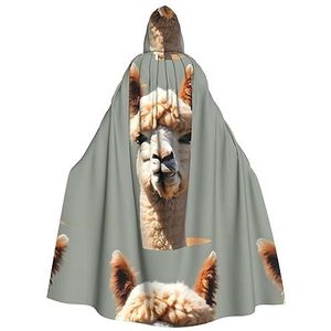 Alpaca Avatar Unisex Oversized Hoed Cape voor Halloween Kostuum Party Rollenspel