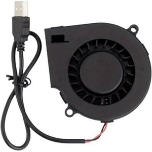 POABCVYD Elektrische ventilator, DC centrifugale ventilator met hoog volume, voor radiatoren, 2 stuks, 5 V, USB, turbo, koeling, compacte luchtblazer (24)