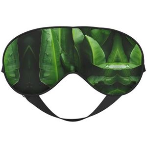 Fresh Banana Leaves Oogmasker Unisex, Zero Eye Pressure Oogslaapmasker, Zachte Oogschaduw Cover voor Reizen