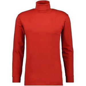 RAGMAN Basic coltrui voor heren, lange mouwen, wijnrood 615, XXL