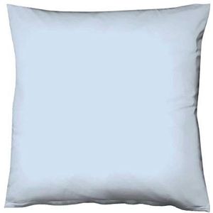 Fleuresse - Kussensloop van jersey, 100% katoen, blauw, 40 x 40 cm