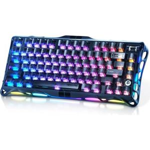 GravaStar V75 HE Gaming Keyboard: 75% procent Hall Effect Magnetisch Aluminium Toetsenbord-Stealth Zwart