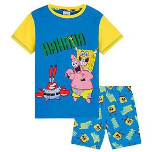 SpongeBob Squarepants Jongens Pyjama, Officiële Merchandise, Leuke katoenen PJ's voor kinderen en tieners