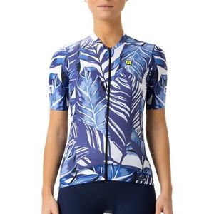 ALE - DONNA SS JERSEY PR-E LEAF - Fietstrui - Blauw