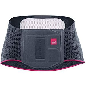 medi Lumbamed plus Rugorthese voor heren, zilver, maat II, LWS-orthese ter ontlasting van de lumbale wervelkolom