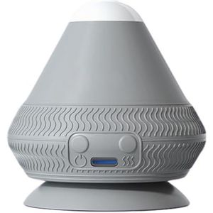 ARVALOLET - Massagebal met hitte met zuignap, oplaadbaar voor stressvermindering (grijs)