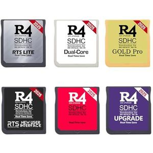 TCBEISITE 2025 Nieuwe Versie R4 Videogames Geheugenkaartadapter Werkt op DS DSI DSIXL 2DS 2DSXL 3DS 3DSXL Plug and Play (Goud)