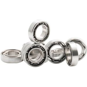 FUSHI MR95 ZZ lagers 5 x 9 x 3 mm, 10 stuks, MR95ZZ RS 2RS MR95, open handlagers voor hoge snelheid videokaart voor motor (SMR95 Open Stainless)