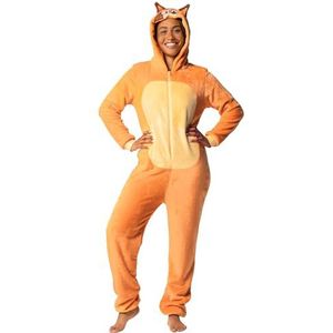 Bluey Onesie Voor Dames | Chilli Dames Onesie | Fleece Pyjama Voor Dames | Oranje XL