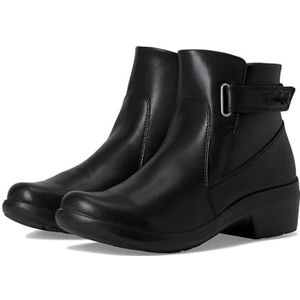 Clarks Angie Serena enkellaars voor dames, Zwart leder, 9 UK Wide