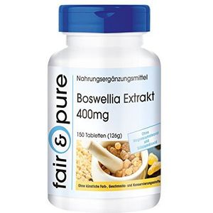 Fair & Pure® - Boswellia extract 400mg - gestandaardiseerd op 65% boswellia zuren - vegan - 150 wierook tabletten