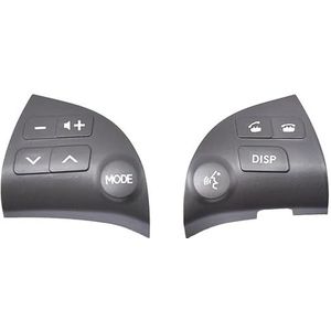 Auto Stuurwielbedieningsknoppen 84250-33190 Voor Toyota Voor Lexus ES350 2006 2007 2008 2009 2010 2011 2012 Auto Multifunctionele Bluetooth-luidsprekerknopschakelaar(Grey High)