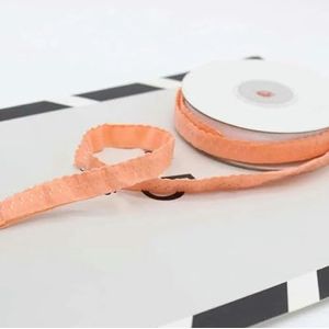 11mm tape platte nylon elastische rubberen band voor ondergoed schouderriem dubbellaagse rand opvouwbare beha riem DIY kant naaien-oranje-11mm-5yards