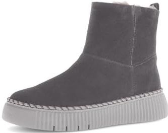 Gabor - Chelsea Laarzen - Donkergrijs - Enkellaarsjes - Lamsvacht - Warme Voering