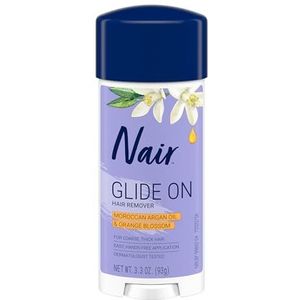 Nair Haarverwijderaar Glides Away Max, Marokkaanse arganolie, voor bikini, armen en onderarmen, 100 g. Nair