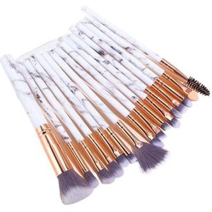 Make-upborstels, Blushkwast, Make-upborstelset, Make-upborstels, 16-delige make-upborstelset Schoonheidsborstel Draagbare schoonheidstool for beginners