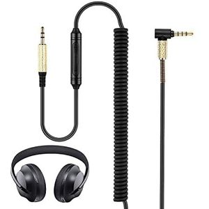 V-MOTA QC25 Kabelsnoer Compatibel met Bose 700 Quietcomfort 35 II/35/25 On-Ear 2/OE2i Soundtrue/Soundlink, in-line Mic Control Hoofdtelefoonsnoer Werkt op iOS/Android 8ft