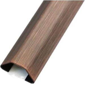 Kabelbeheer voor vloer Zelfklevende kabelgoot van roestvrij staal for vloer en wand, veelkleurig, verschillende maten(Red Bronze,60x15x40mm)