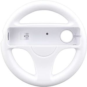 OSTENT Mario Kart Racing Games Stuurwiel Compatible voor Nintendo Wii Remote Controller Kleur Wit