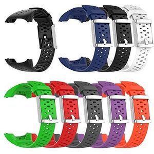 Stecto Siliconen horlogeband, compatibel voor Polar M400/M430 met gereedschap, zachte siliconen horlogeband, sportpolsbandset, fitnesstracker, vervangende band, meerdere kleuren