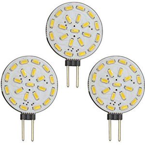 3 stuks - G4 LED dimbaar met 1,4 watt (21x SMDs) 12V AC/DC 120° (rond) warm wit lamp G4 lampvoet spot halogenervervanging lamp dimmer