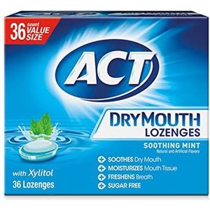 ACT Dry Mouth Soothing Mint Lozenge met xylitol, 36 count door Chattem