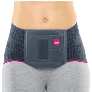 medi Lumbamed Basic Rugbandage Lumbaal Support Orthose voor Dames - Kleur: Zilver - Maat: III - Vochtregulerend en Ademend