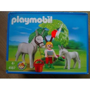 PLAYMOBIL® 4187 - ruiterhof - ezel met veulen
